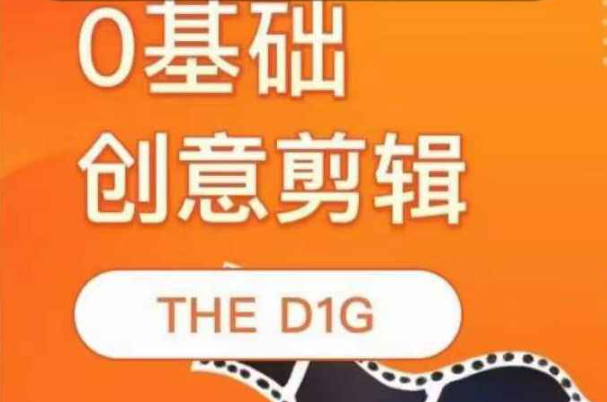 THE D1G零基础创意剪辑课，第一馆创意剪辑实操课-49节完整版