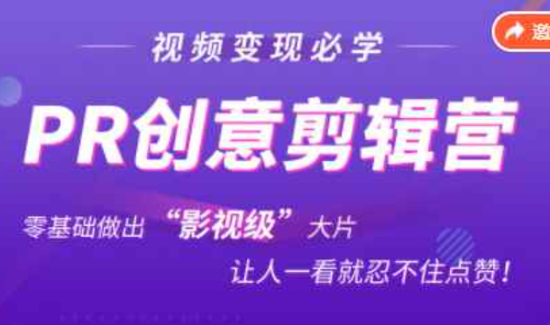 抖音赚钱必学的PR创意剪辑：零基础做出“影视级”大片，让人一看就忍不住为你点